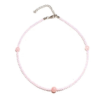 Rose Quartz Choker Necklace