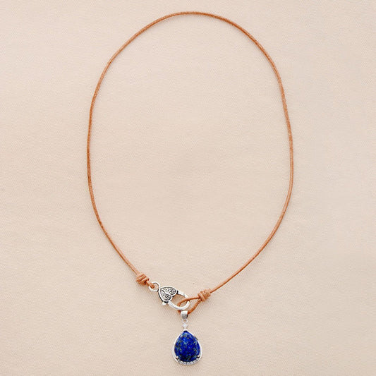 Lapis Lazuli Teardrop Necklace