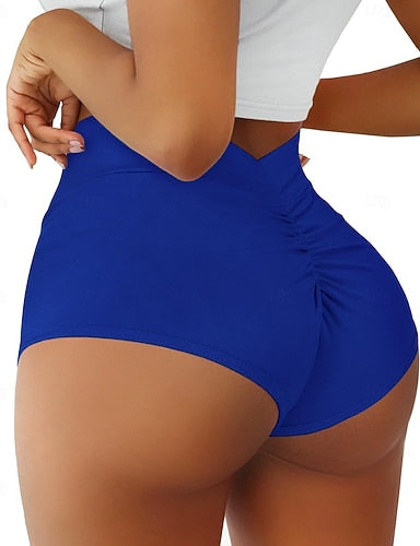 Stretchy Boxer Shorts Swimsuit Stretchy Boxer Shorts Shorts High Waist Vacation Beach Wear Color Sleeveless Bathing Suits