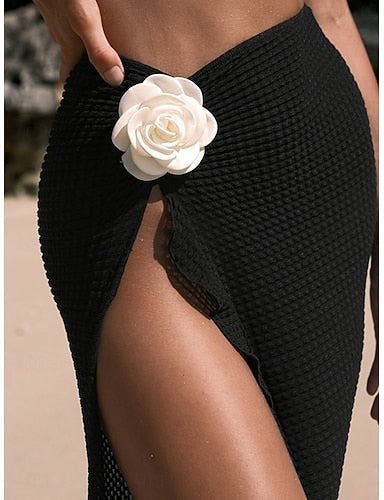 Cover Up Swimsuit Skirt Vacation Beach Wear Color Sleeveless Bathing Suits