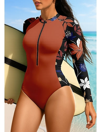 Standard Rash Guard Upf50+ Quick Dry Lightweight Long Sleeve Bodysuit Swim Shirt Surfing Canoeing Beach Summer