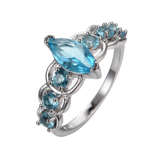 Blue Royalty Crystal Ring
