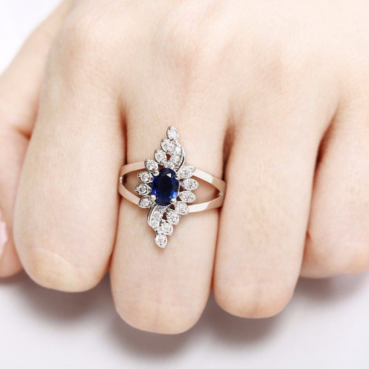 Blue Royalty Crystal Ring