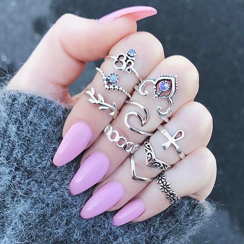 Ohm Symbol Ring Set