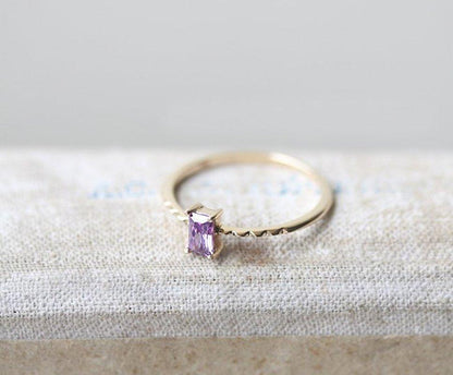 Dainty Amethyst Ring