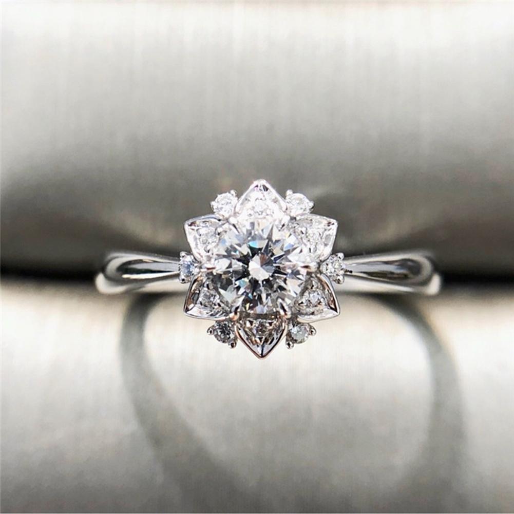 Rhinestone Flower Ring