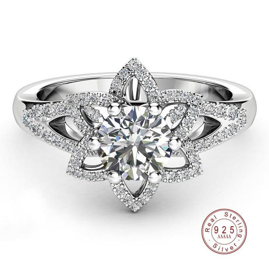 Enchanted Flower Silver Ring