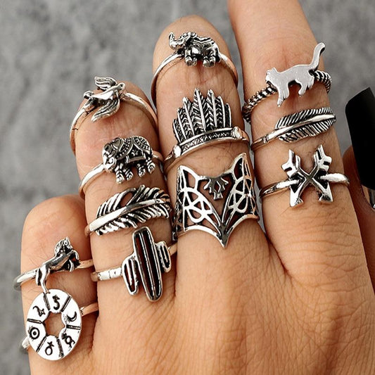 Enchanted Forest Animals Ring Set