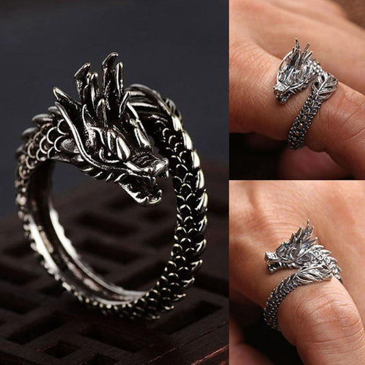 Fierce Dragon Wrap Ring