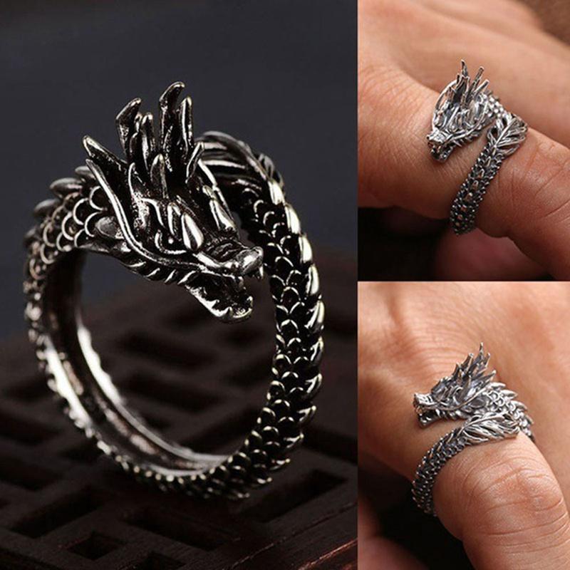 Fierce Dragon Wrap Ring