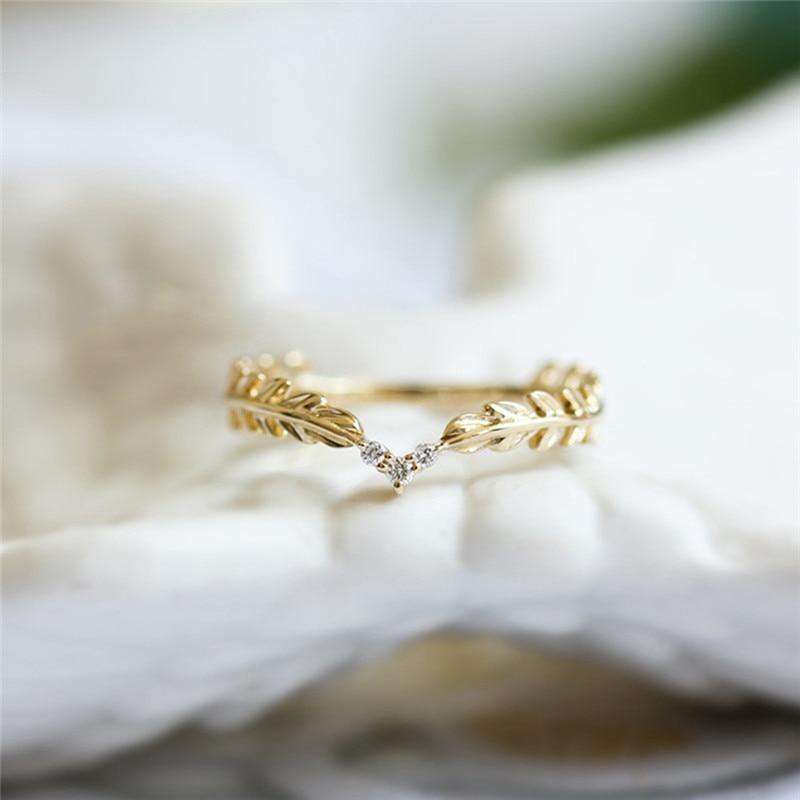 Golden Olive Wreath Ring
