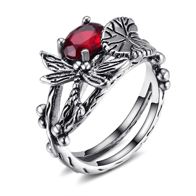 Lotus Leaf Dragonfly Ring