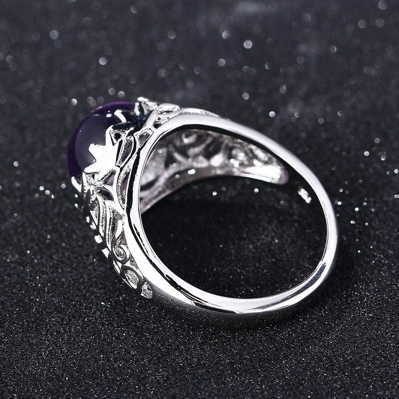 Majestic Amethyst Silver Ring