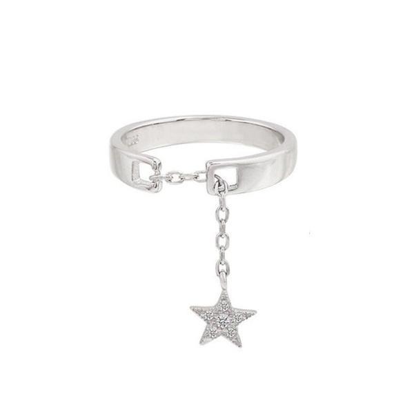 Moon & Falling Star Rings
