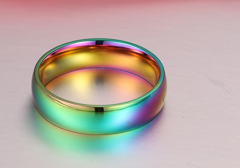Rainbow Gold Stainless Steel Ring
