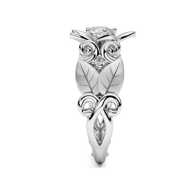 Rhinestone Crystal Flower Ring