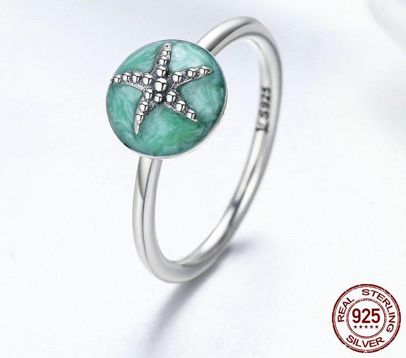Starfish Sterling Silver Ring