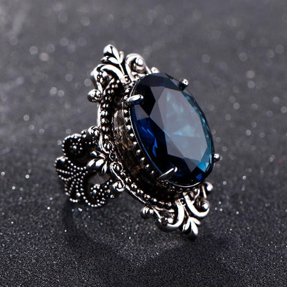 Style Sapphire Silver Ring