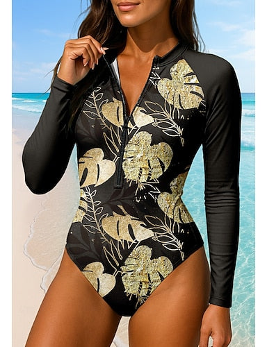 Rash Guard Upf50+ Quick Dry Lightweight Long Sleeve Bodysuit Swim Shirt Surfing Beach Water Sports Summer