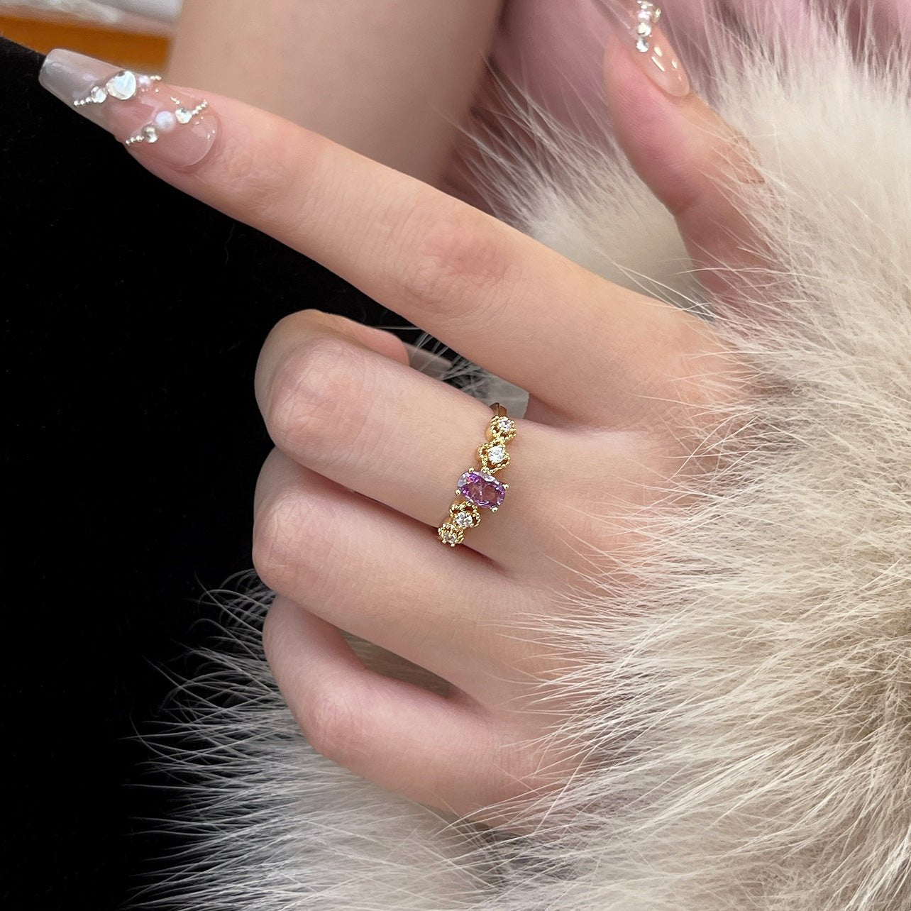 Rococo Amethyst Ring