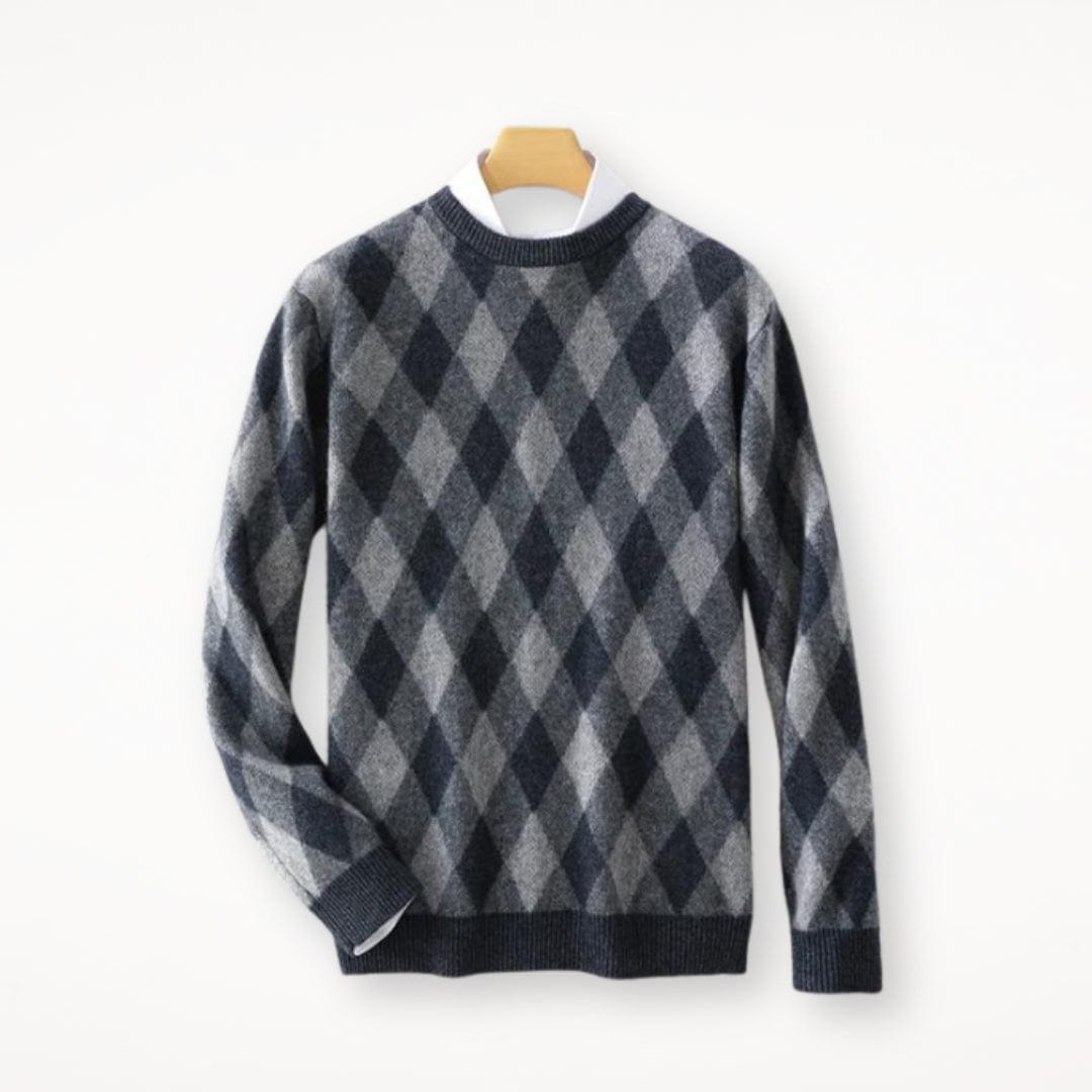 LM | O-neck colorful wool sweater 2024
