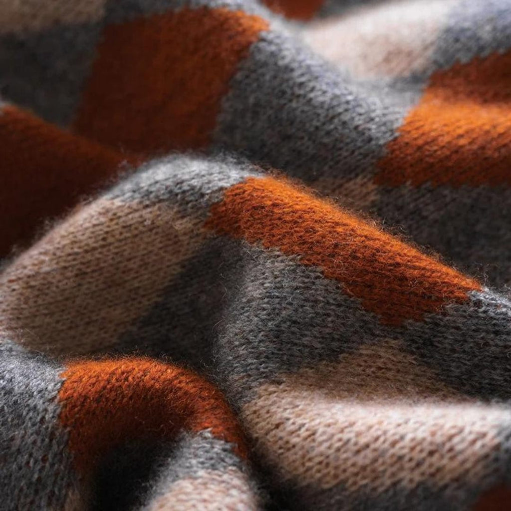 LM | O-neck colorful wool sweater 2024