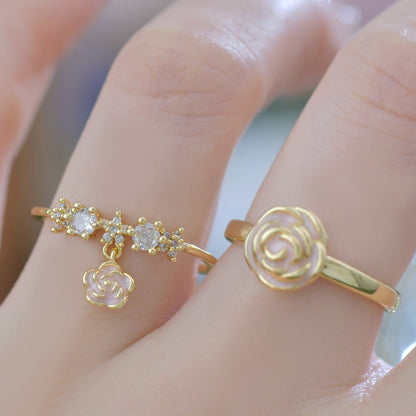 Rose Charm Ring