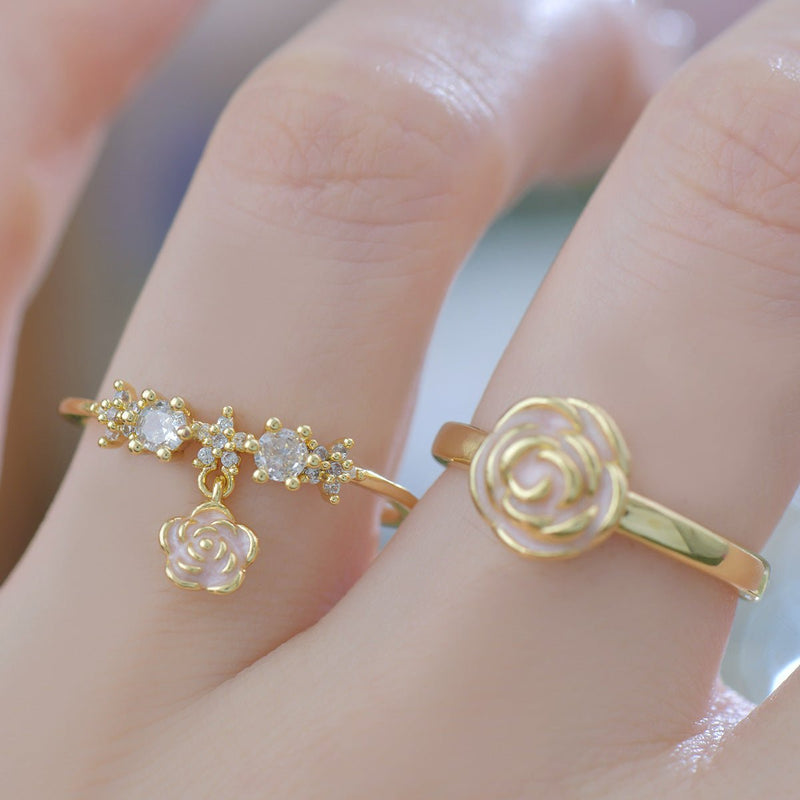 Rose Charm Ring