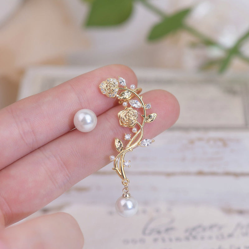 [] Rose Climber Earrings