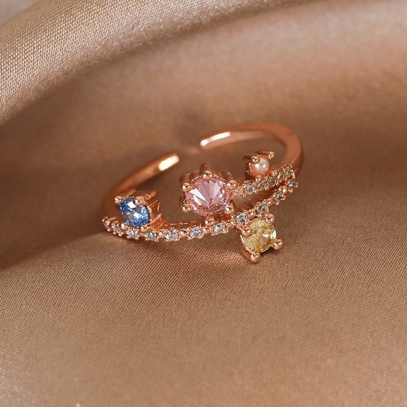 [] Rose Gold Nebula Ring