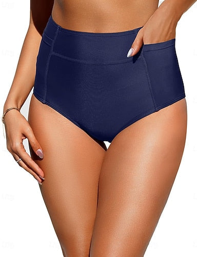 Stretchy Boxer Shorts Swimsuit Stretchy Boxer Shorts Briefs High Waist Vacation Beach Wear Color Sleeveless Bathing Suits