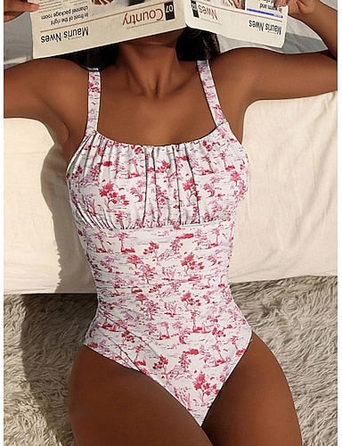 Swimwear Bikini 2 Piece Swimsuit Slim Backless Vacation Beach Wear Scoop Neck Sleeveless Bathing Suits
