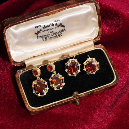 Scarlet Butterfly Drop Earrings