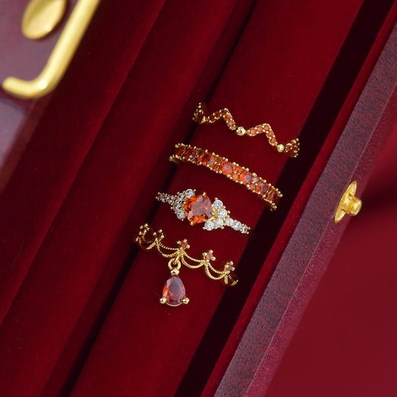 Scarlet Coronette Ring