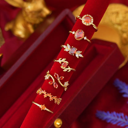 Scarlet Festoon Ring