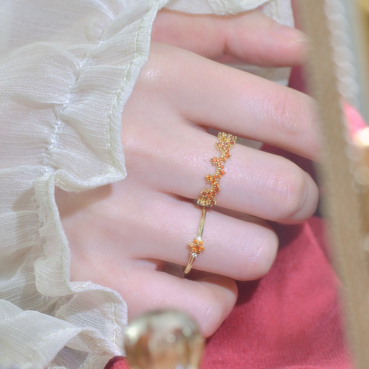 Scarlet Festoon Ring