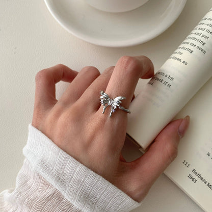 [] Lana Silver Butterfly Ring