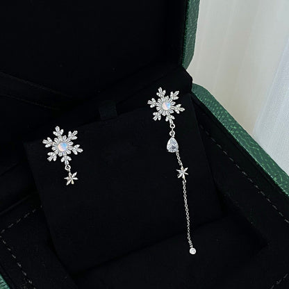 Snowflake Drop Earrings