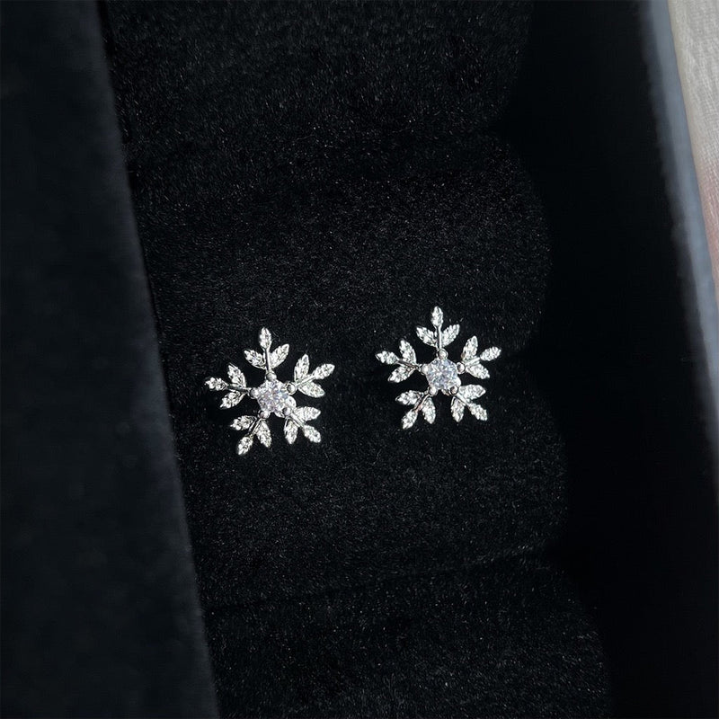 Snowflake Stud Earrings