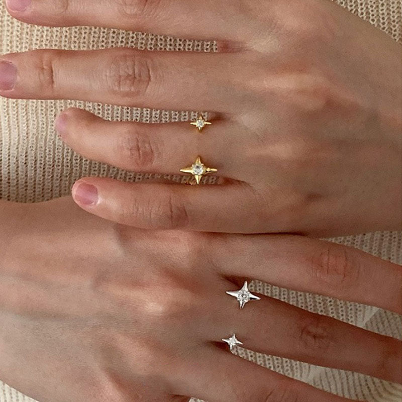 Starlit Wish Ring in Silver