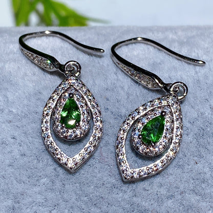 Sterling Silver Spiritual Crystal Earrings 24-40mm Healing