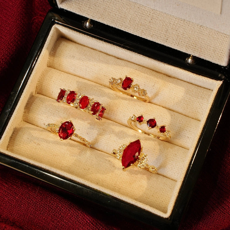 Trinity Ruby Ring