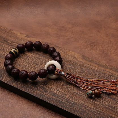 Bodhi Seed Tibetan Wrist Mala | Luck & Wealth Charm