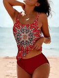 LM | Elegant, colorful printed summer swimwear