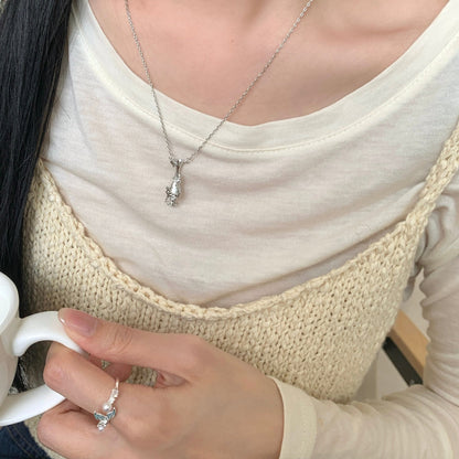 Vase of Butterfly Necklace