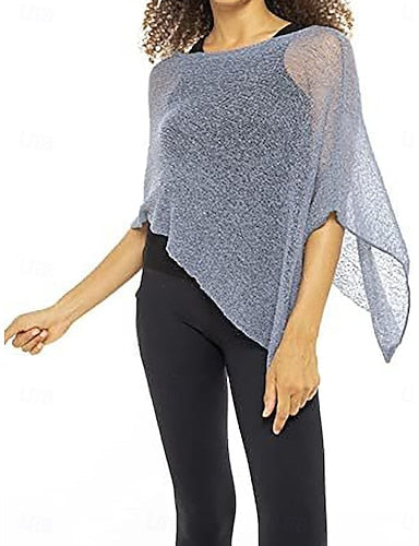 Swimwear Cover Up Rash Guard Swimsuit Patchwork See Through Vacation Beach Wear Plain Round Neck Sleeveless Bathing Suits