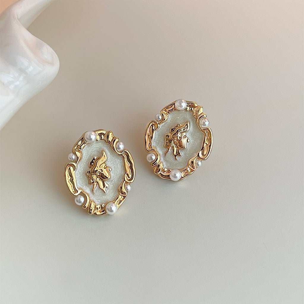 [] Cameo Earrings
