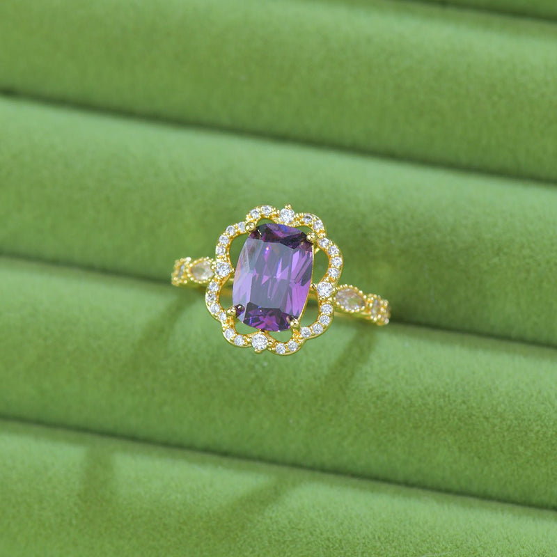 Violet Fleur Royale Ring
