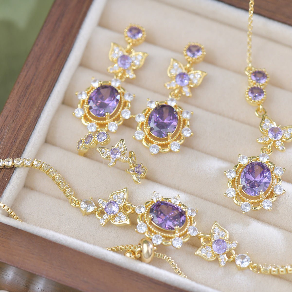 Violet Flutter Earrings