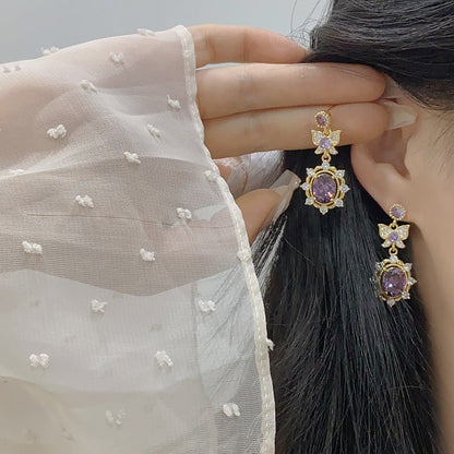 Violet Flutter Earrings